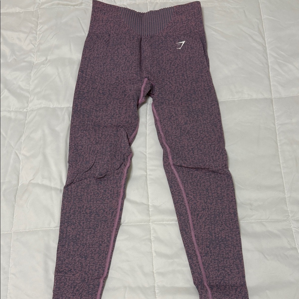Gymshark Sweat Seamless Purple and Blue Marl Leggings